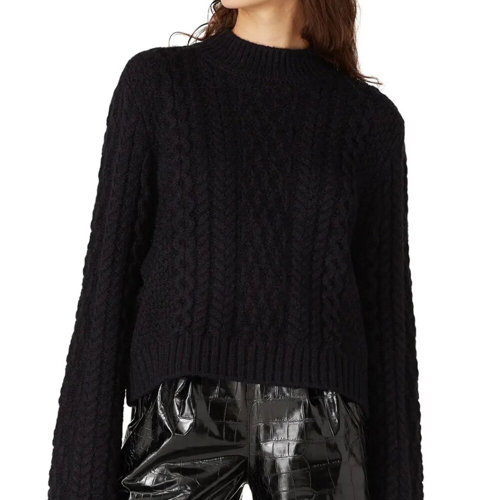 EUC NEON BLONDE Stella Sweater in Black Sz L - Picture 5 of 5